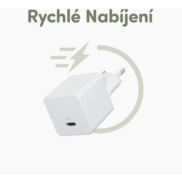 PanzerGlass® empower nabíječka Turbo GaN (30 W) 1x USB-C, bílá - Nabíječky - Obrázek 153J000K01