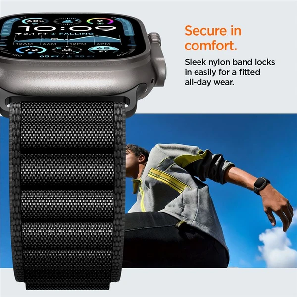 Spigen Fabric Band (hook) řemínek Apple Watch 49/46/45/44mm černý - Řemínky - Obrázek 153f659b45a947368a71ef5febb300bd