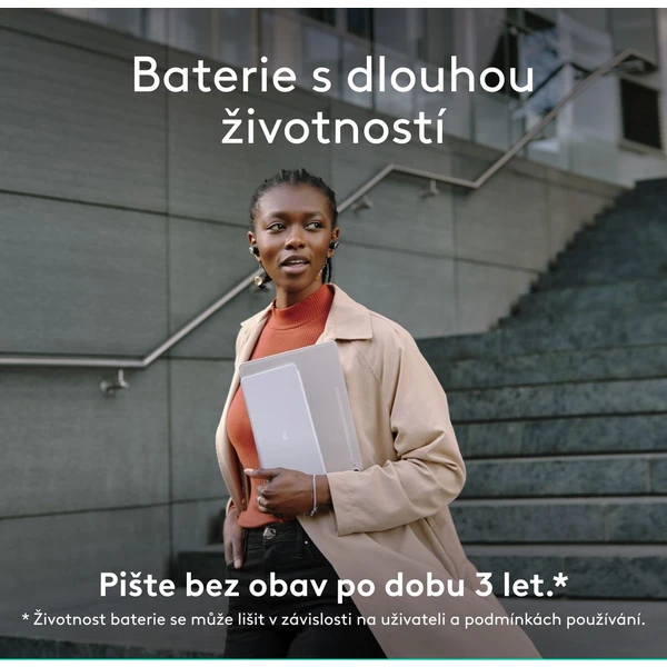 Logitech Keys to go 2 bezdrátová US klávesnice šedá - Klávesnice - Obrázek 1545000J01