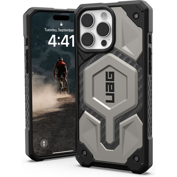 UAG Monarch Pro Magsafe kryt iPhone 16 Pro Max titanový