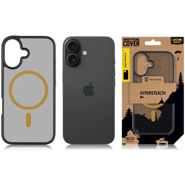 Tactical MagForce Hyperstealth 2.0 Kryt pro iPhone 16 Black/Yellow - Pouzdra - Obrázek 1576ed395dc84673b081a80f73feb12c