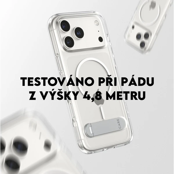 PanzerGlass® CARE Kickstand kryt s MagSafe Apple iPhone 17 Pro Max stříbrný/bílý - Pouzdra - Obrázek 159358a1d14d4e6286778ababa741b7b