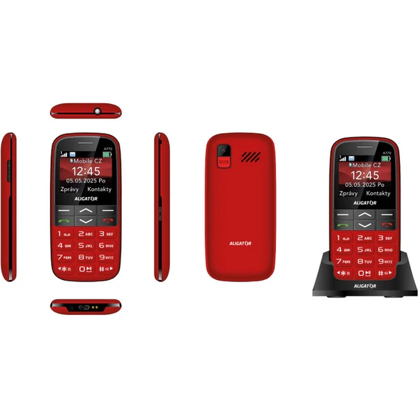 ALIGATOR A770 Senior + stolní nabíječka červený - Mobilní telefony - Obrázek 15WG000J01