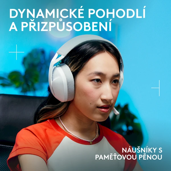 Logitech G321 LIGHTSPEED herní sluchátka bílá - Sluchátka - Obrázek 15XH000K01