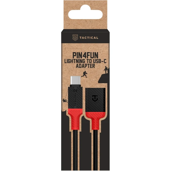 Tactical Pin4Fun USB-C/Lightning napájecí kabel 0,1m černočervený - Kabely a redukce - Obrázek 15b35b438b43413190fa0fa915d6ae06