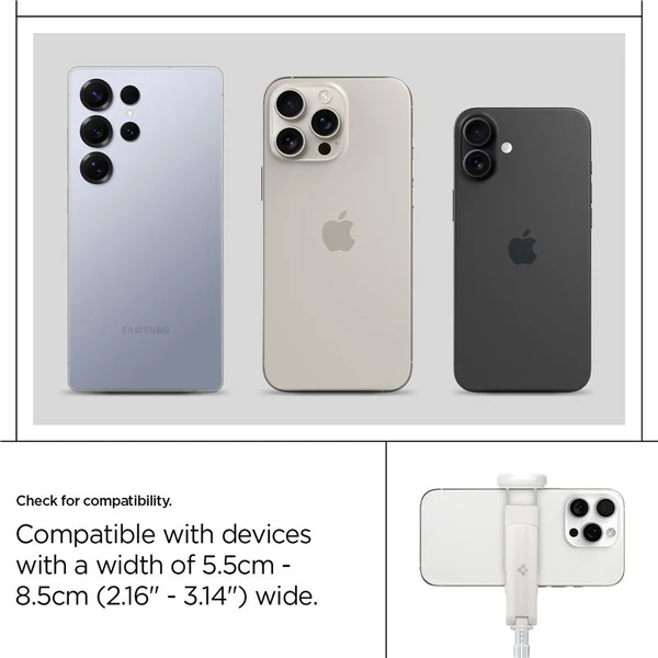Spigen Tripod Selfie Stick MagSafe Auto-Open selfie tyč béžová - Držáky - Obrázek 15d5f33fd4c74dc79ea243e3a73fcf0f
