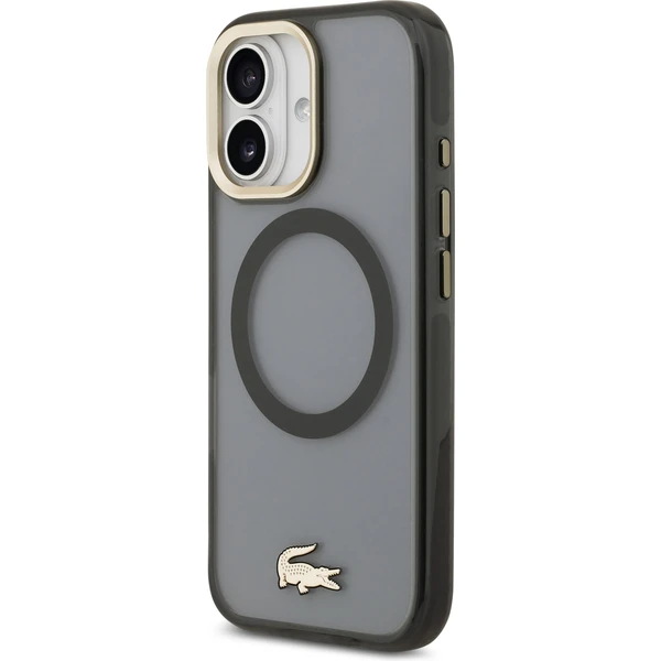 Lacoste PC/TPU Frosted Finish Gold Logo MagSafe kryt iPhone 17 černý - Pouzdra - Obrázek 161264d6c245420ebfc37ca9afc2232b