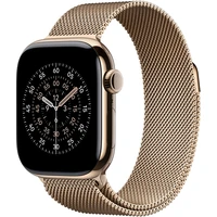 Apple Watch 41/40/38mm zlatý milánský tah - Řemínky