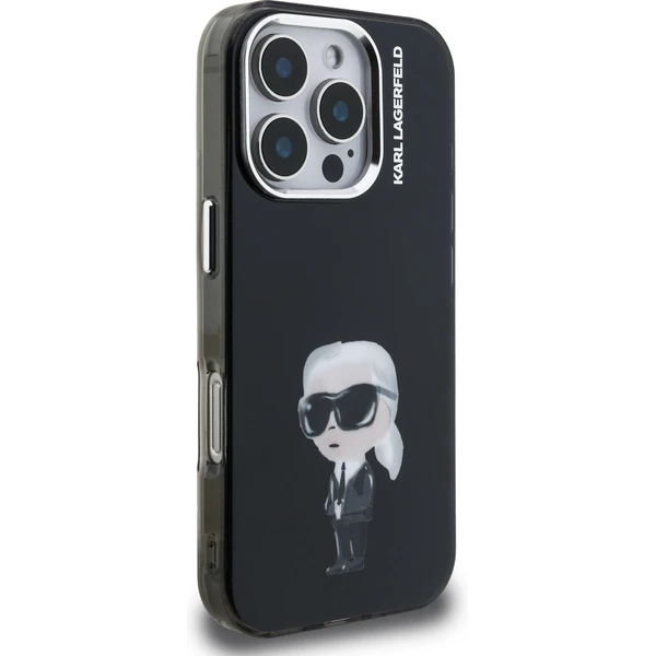 Karl Lagerfeld IML Aquarelle Karl kryt iPhone 16 Pro černý - Pouzdra - Obrázek 163b3c18ed7440e19f3b68c7bf04448c