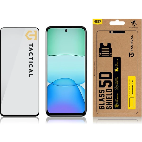 Tactical Glass Shield 5D sklo pro Xiaomi Redmi 13 4G černé - Ochranné folie a skla - Obrázek 165fdfc38992425091dcc15aca5b9754