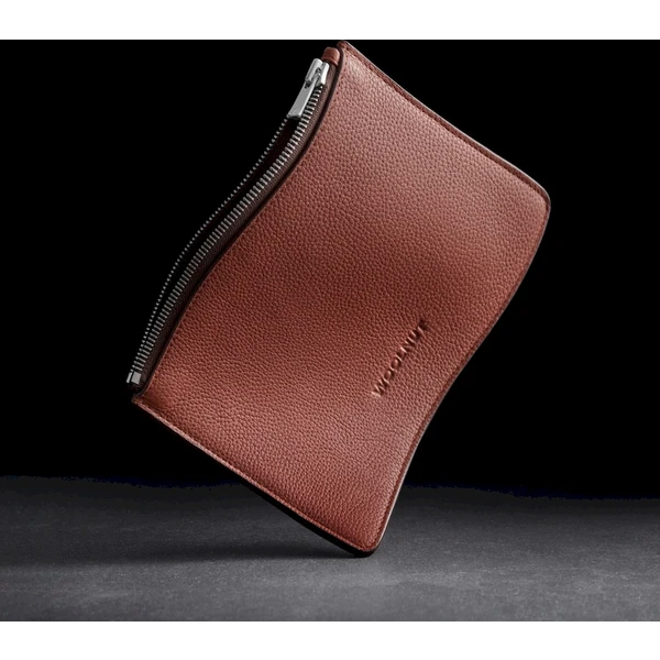 Woolnut Leather Pouch (Flat) kožené pouzdro hnědé - Organizéry - Obrázek 1668000701