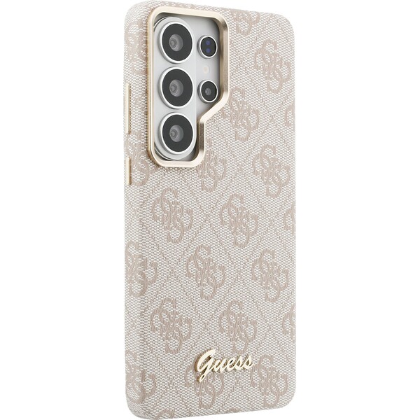 Guess PU 4G Script Metal Logo Magnetic kryt Samsung Galaxy S26 Ultra růžový - Pouzdra - Obrázek 16798628be7e4cb9bd86bce08a91aefa