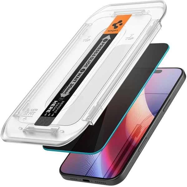 Spigen Glass tR EZ Fit (Privacy) tvrzené sklo iPhone 17 Pro Max/16 Pro Max čiré (2 ks) - Ochranné folie a skla - Obrázek 16825cdc6a0e44b28efe1f520f99162b