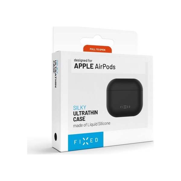 FIXED Silky silikonové pouzdro pro Apple AirPods Pro 3 černé - Pouzdra - Obrázek 168ed86844f745d5b736264df65eb0ea