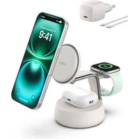 Belkin UltraCharge™ PRO Qi2 25W 3v1 MagSafe nabíječka pro iPhone/Apple Watch/AirPods písečná - Nabíječky