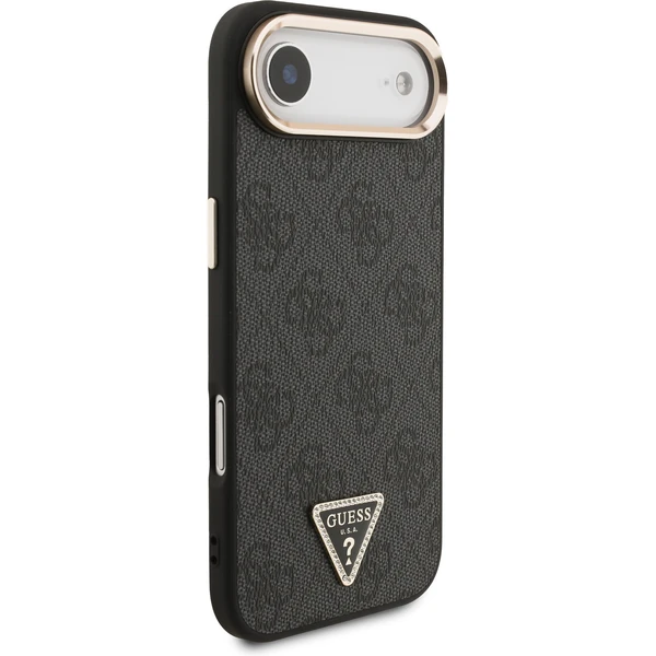Guess PU Leather 4G Triangle Logo Gold Frame MagSafe kryt iPhone Air černý - Pouzdra - Obrázek 16b7dc1f9f094f049ca9e6b090363758