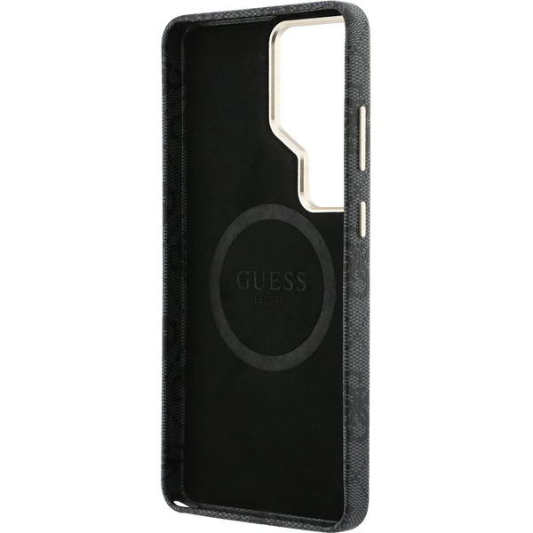 Guess PU Leather 4G Strass Triangle Logo Gold Frame Magnetic kryt Samsung Galaxy S26 Ultra šedý - Pouzdra - Obrázek 16df9b093e9b472b90db81a7ac5d1fd3