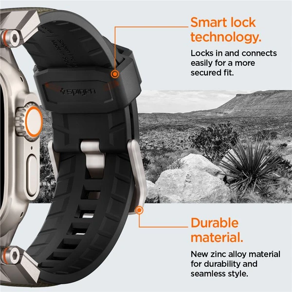 Spigen DuraPro Armor řemínek Apple Watch Ultra 49/46/45/44/42mm tmavě zelený - Řemínky - Obrázek 17276151ac744796a6c4e60760879733