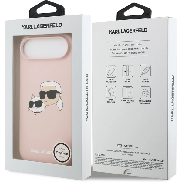 Karl Lagerfeld Liquid Silicone Double Heads MagSafe kryt iPhone Air růžový - Pouzdra - Obrázek 17331dfb2ab048ef87d1f9da0e5520b9