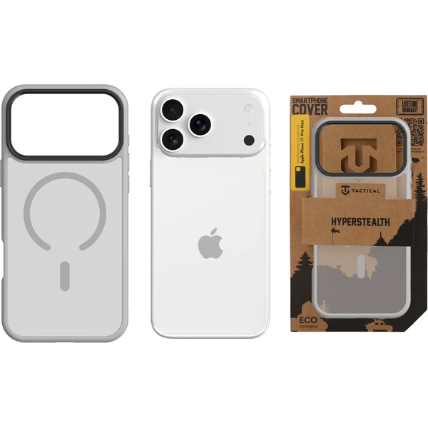 Tactical MagForce Hyperstealth kryt iPhone 17 Pro Max Light Grey - Pouzdra - Obrázek 173d735fe7074c0989d8c4bcf844aa04