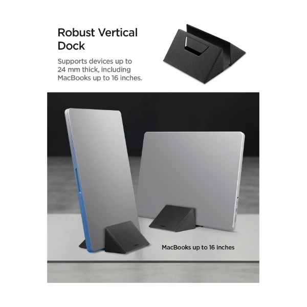 Spigen Slim Fold Laptop Stand & Vertical Dock stojánek černý - Stojánky - Obrázek 174aac8ac39047b7a9030d8f59df599b