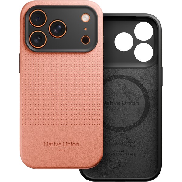 Native Union Active Case MagSafe kryt z recyklovaného materiálu iPhone 17 Pro apricot