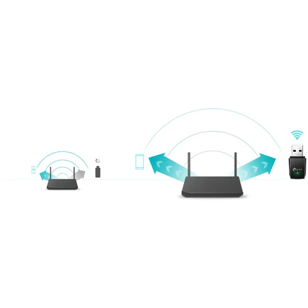 TP-Link Archer T3U WiFi USB adaptér - Síťové adaptéry - Obrázek 17QFF00101