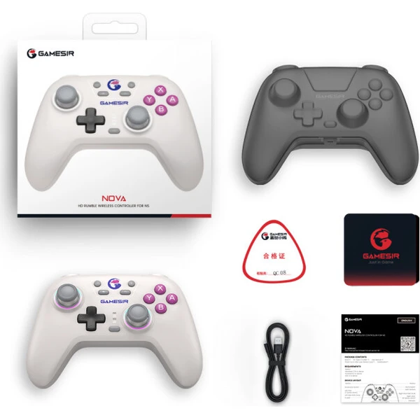 GameSir Nova multiplatformní herní ovladač Retro White (PC/Switch/mobile) - Herní ovladače - Obrázek 17a84334897d47bca50de7f901be0c9e