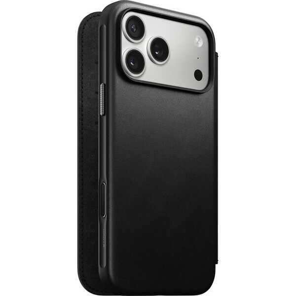 Nomad Modern Leather Folio MagSafe kožené pouzdro iPhone 17 Pro Max Black