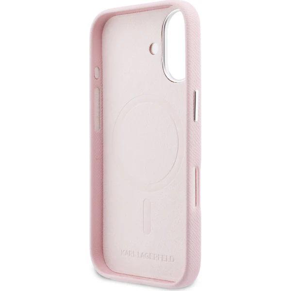 Karl Lagerfeld PU Karl and Choupette Heads Pins MagSafe kryt iPhone 17 růžový - Pouzdra - Obrázek 17f8f17551b0489f8943821cb7f11f89