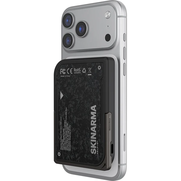 SKINARMA Vektor Nexus MagSafe powerbanka (5000 mAh) 20W, USB-C PD, Onyx - Powerbanky - Obrázek 1841ff5b0c1b49eb99487a454e258d04