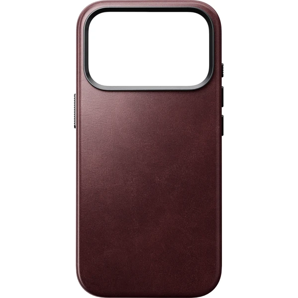 Nomad Traditional Leather (Horween) MagSafe kožený kryt iPhone 17 Pro/18 Pro Burgundy - Pouzdra - Obrázek 18652d77c8e64917b9f1b44e296abfed