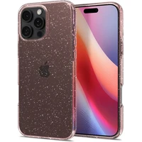 Spigen Liquid Crystal Glitter kryt iPhone 16 Pro Rose Quartz - Pouzdra