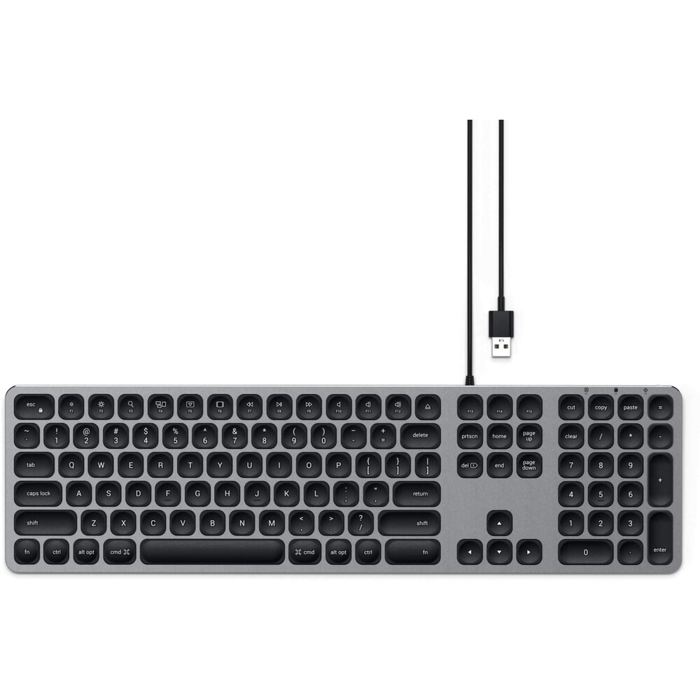Satechi Aluminum keyboard s číselnou klávesnicí US vesmírně šedá