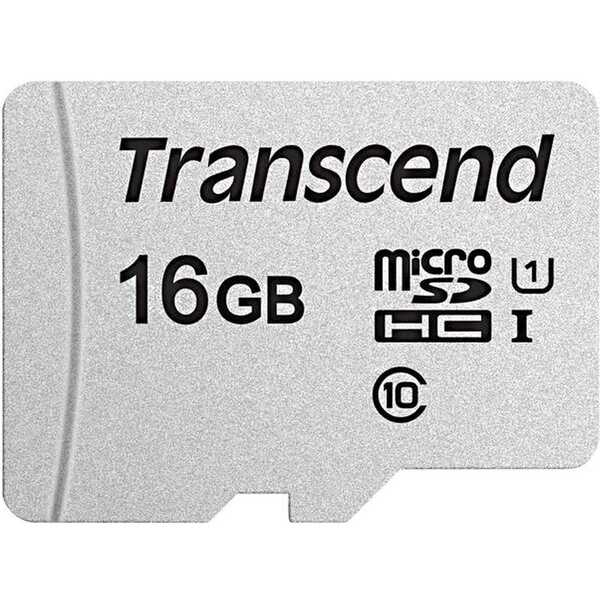 Transcend microSDHC 16GB UHS-I U1 TS16GUSD300S Stříbrná