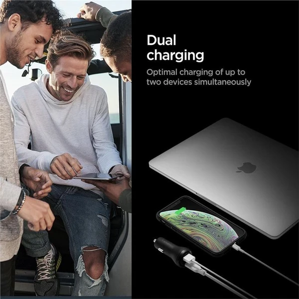 Spigen Car Charger F31QC USB-C nabíječka do auta, PD, QC, 48W, černá - Nabíječky - Obrázek 18C5000L01