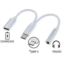 PremiumCord USB-C -> USB-C/3,5mm redukce 0,15m bílá - Kabely a redukce
