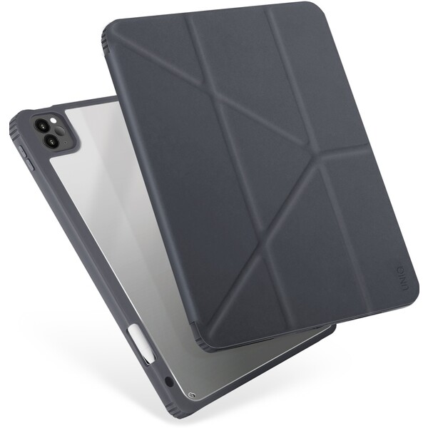 UNIQ Moven Antimikrobiální pouzdro iPad Pro 11" (20/21/22), Air 10.9" (22/20) šedé