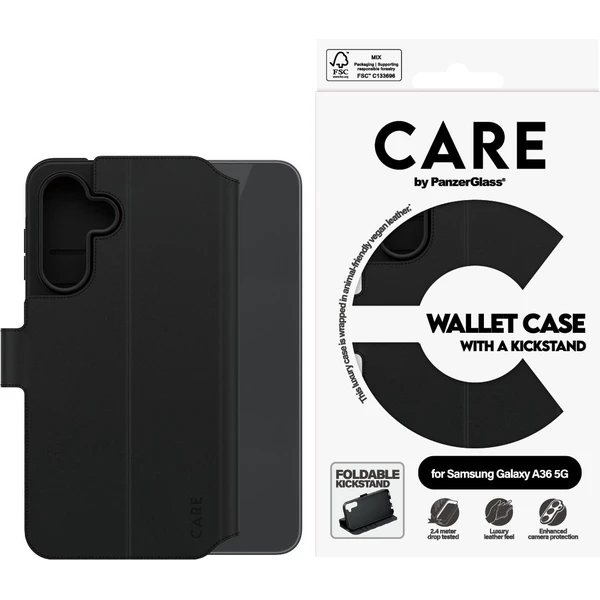 PanzerGlass® CARE pouzdro Samsung Galaxy A36 5G Wallet Kickstand - Pouzdra - Obrázek 18UC000K01