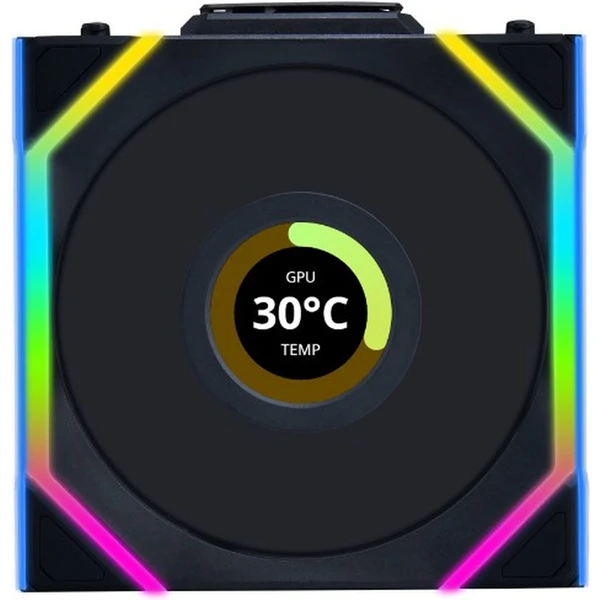 Lian Li UNI FAN SL Wireless LCD ventilátor 3x120mm + ovladač černý - Ventilátory pro PC - Obrázek 18XB000K01