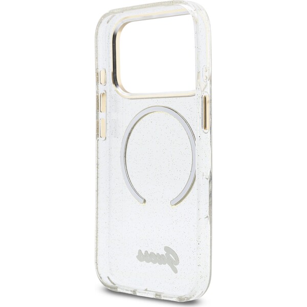 Guess IML Glitter Script Strap MagSafe kryt iPhone 17 Pro Max čirý - Pouzdra - Obrázek 18d6575903504676be4e01daceafba1f