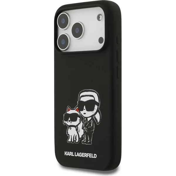 Karl Lagerfeld Liquid Silicone K&CH Sketch MagSafe kryt iPhone 17 Pro černý - Pouzdra - Obrázek 18e99a155c60466dae6a83fd79d13802