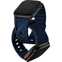 UNIQ Fluo Magnetický řemínek pro Apple Watch (49-40mm) Marine Blue - Řemínky