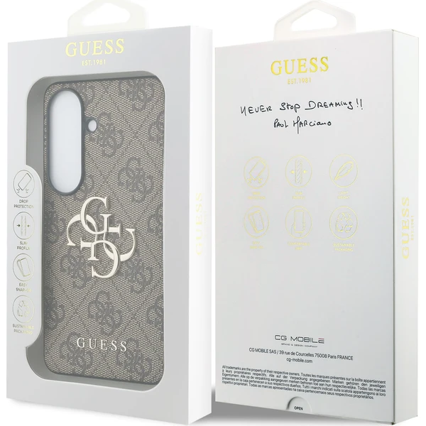 Guess PU 4G Metal Logo kryt Samsung Galaxy S26 hnědý - Pouzdra - Obrázek 18fd397ed48e4bdb986dc8eceb7682b1
