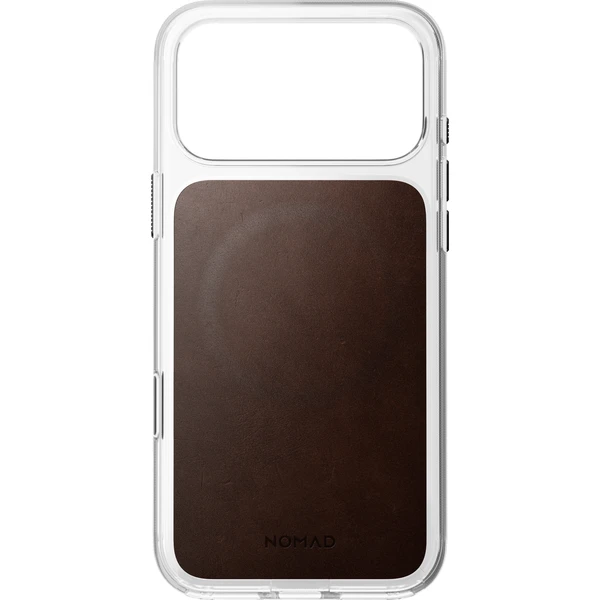 Nomad Clear Leather (Horween) MagSafe kryt iPhone 17 Pro Max/18 Pro Max Rustic Brown - Pouzdra - Obrázek 18fdd8251de14b3480e1d8b0807cd74e