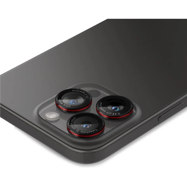 Spigen Glass tR EZ Fit Optik Pro skla iPhone 17-14 Pro/17-14 Pro Max black/red (2 ks) - Ochranné folie a skla - Obrázek 190c1a4065224d1f952910ecc056993e