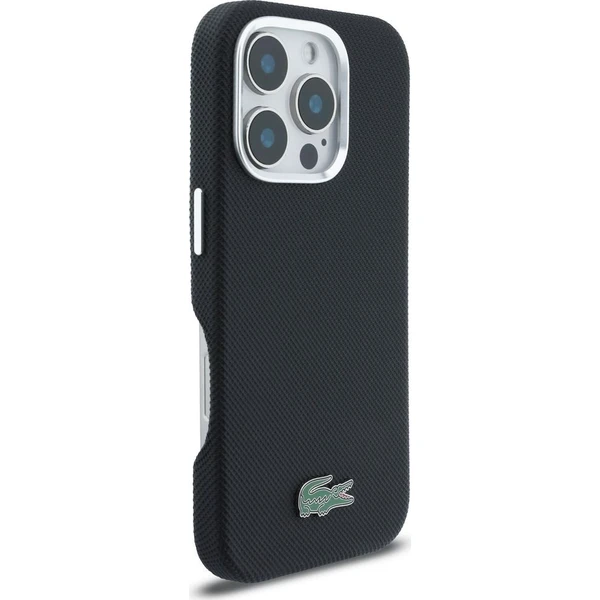 Lacoste PVC Iconic Petit Pique Metal Logo MagSafe kryt iPhone 16 Pro Max černý - Pouzdra - Obrázek 1918d85118c640698bd032cf3a425b89