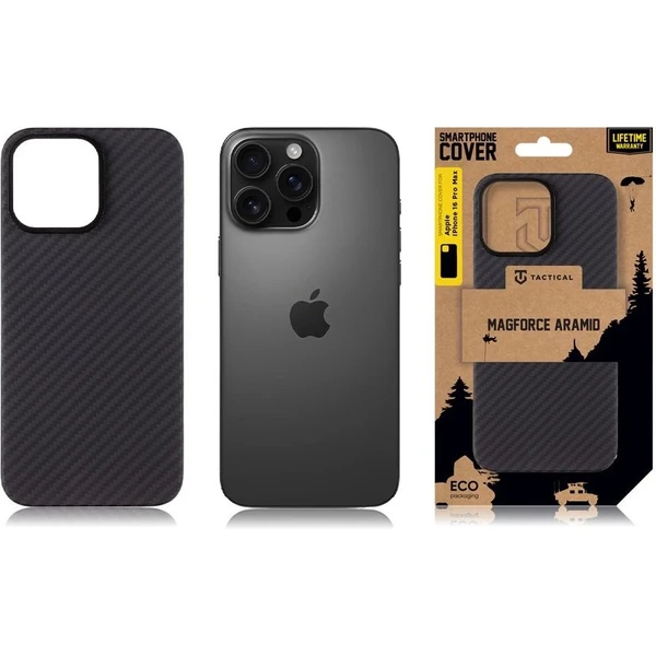 Tactical MagForce Aramid Kryt pro Apple iPhone 16 Pro Max černý - Pouzdra - Obrázek 192df7e35ec34402910238283bea6ee8