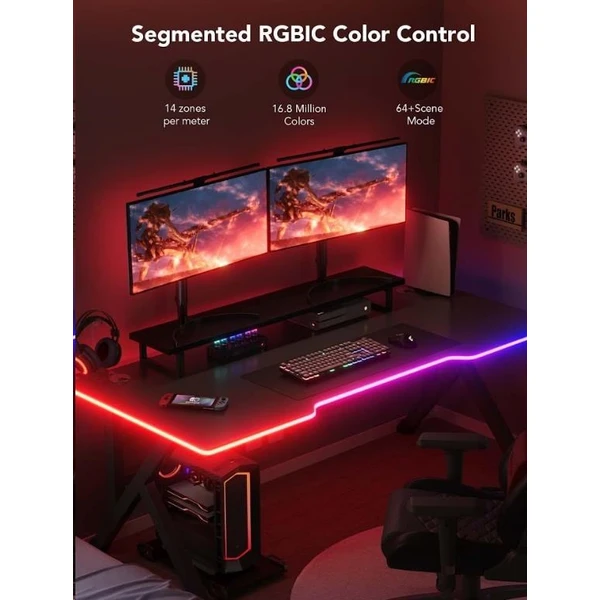 Govee Neon LED podsvícení pod stůl, 3m - Chytrá osvětlení - Obrázek 1975da403bed49fe98ae94b22408ef6a