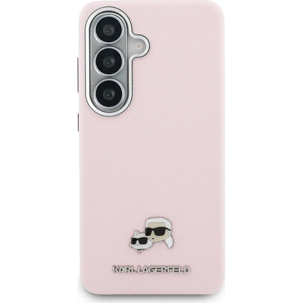 Karl Lagerfeld Grained PU Leather K&CH Heads Magnetic kryt Samsung Galaxy S26 růžový - Pouzdra - Obrázek 1978e35b9a0d4508ad2842cbb95d3eba